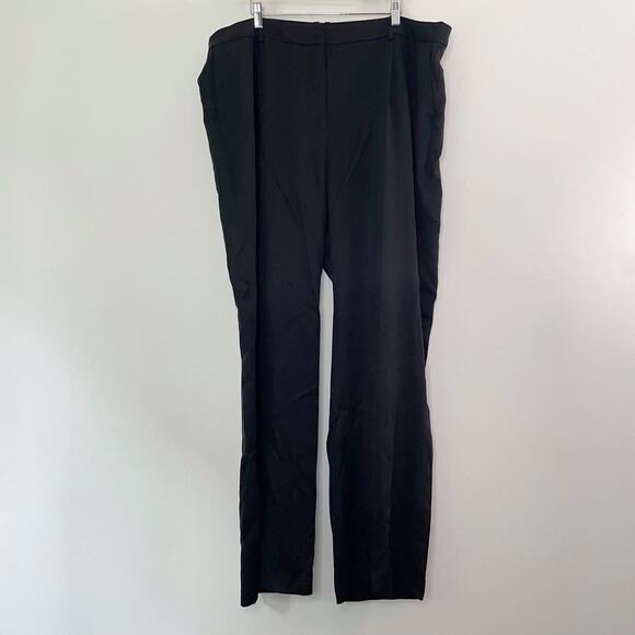 J. Crew Factory Wide Leg pleated twill trouser pant 20T 100% Tencel Black NWT - Picture 3 of 10